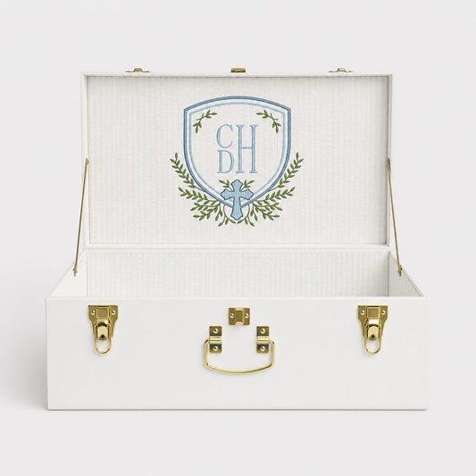 Baby Boy Baptism Medium Trunk