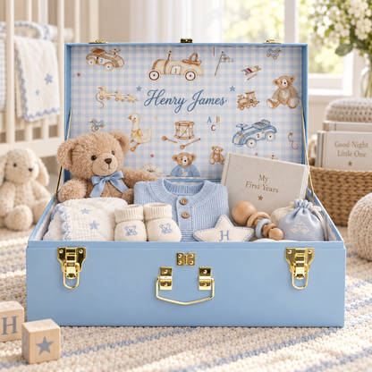 Baby Boy Small Keepsake Trunk