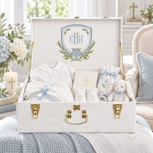 Baby Boy Small Baptism Trunk