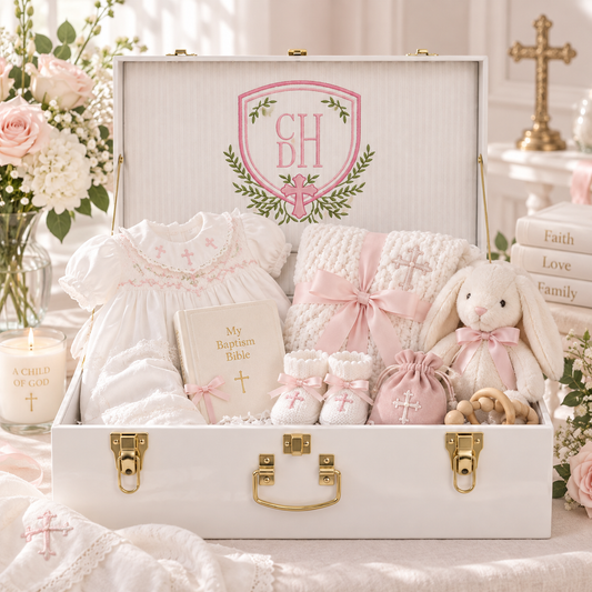 Baby Girl Small Baptism Trunk